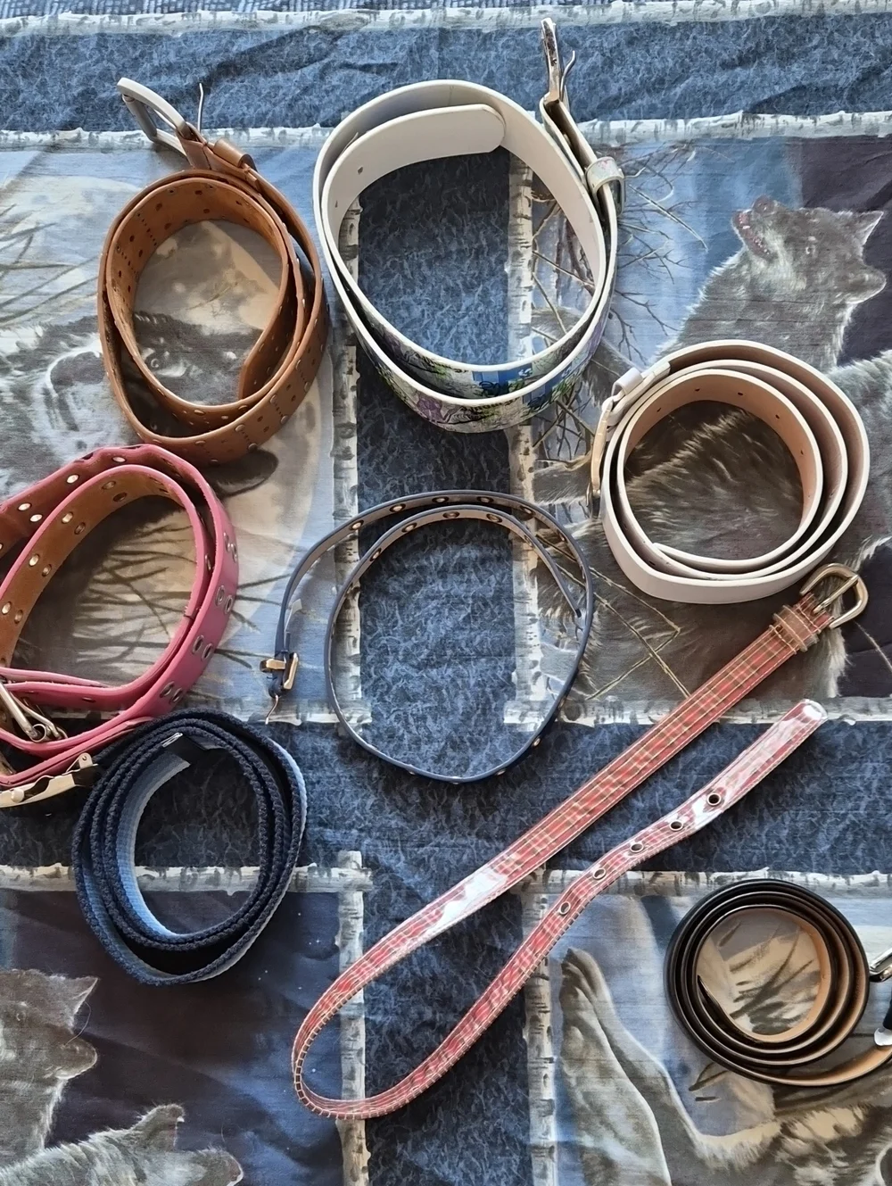 Mixed Lot of Belts Ranging In Color And Brand